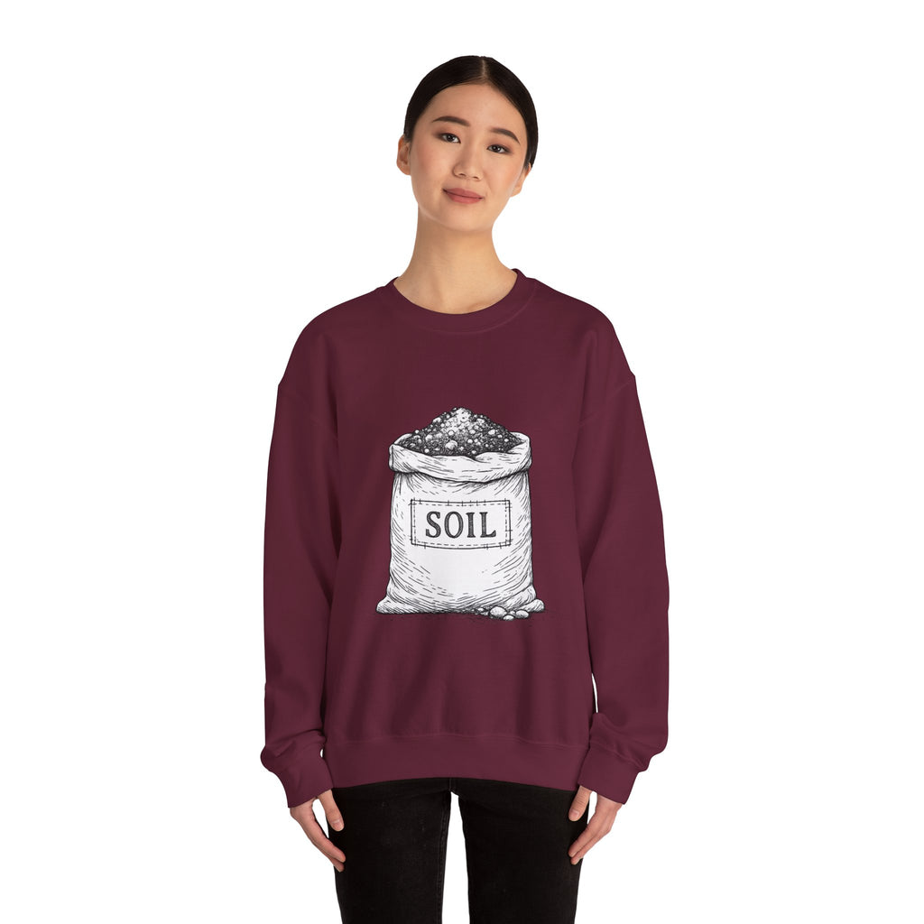Garden Soil Bag Crewneck Sweatshirt — Gardener Gift