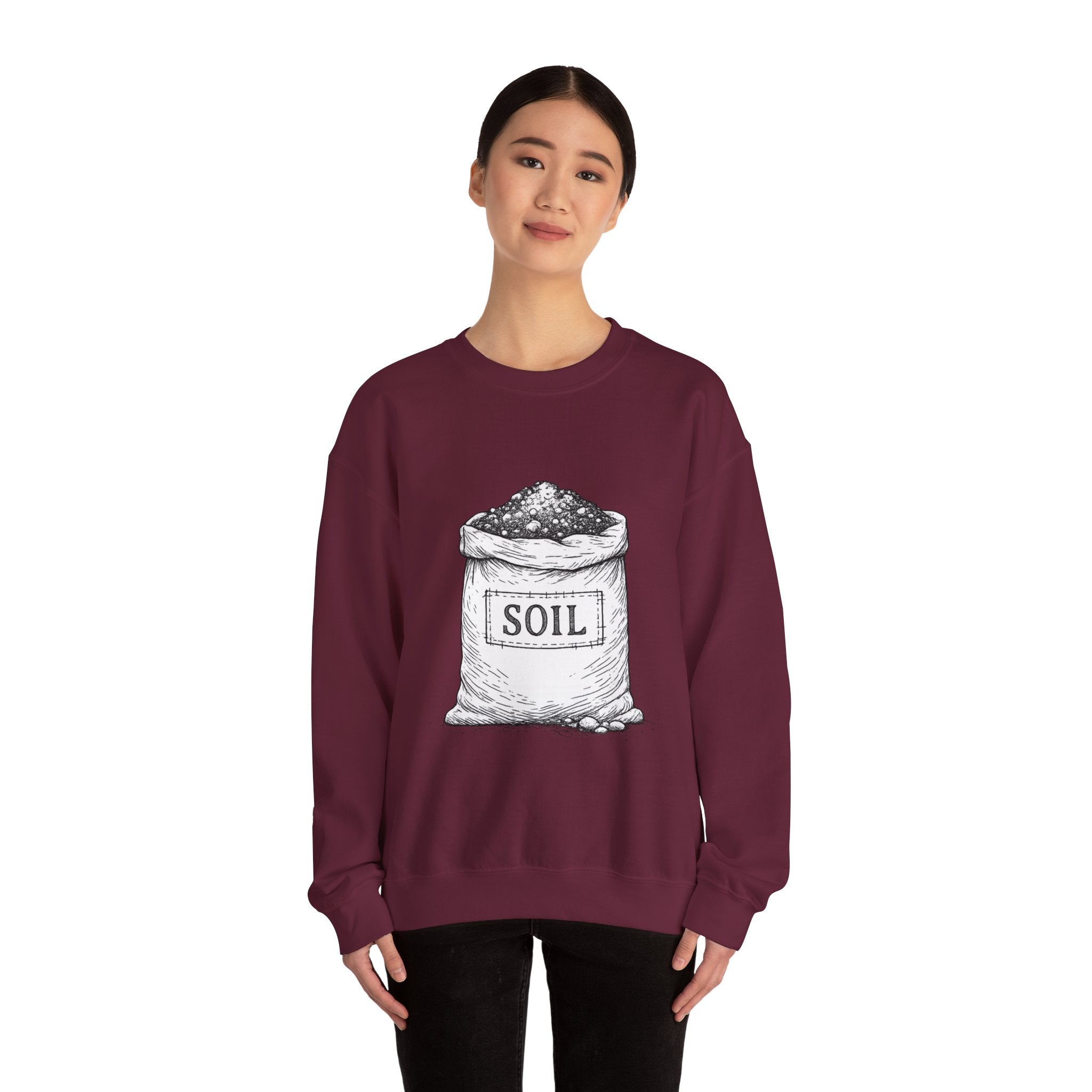 Garden Soil Bag Crewneck Sweatshirt — Gardener Gift