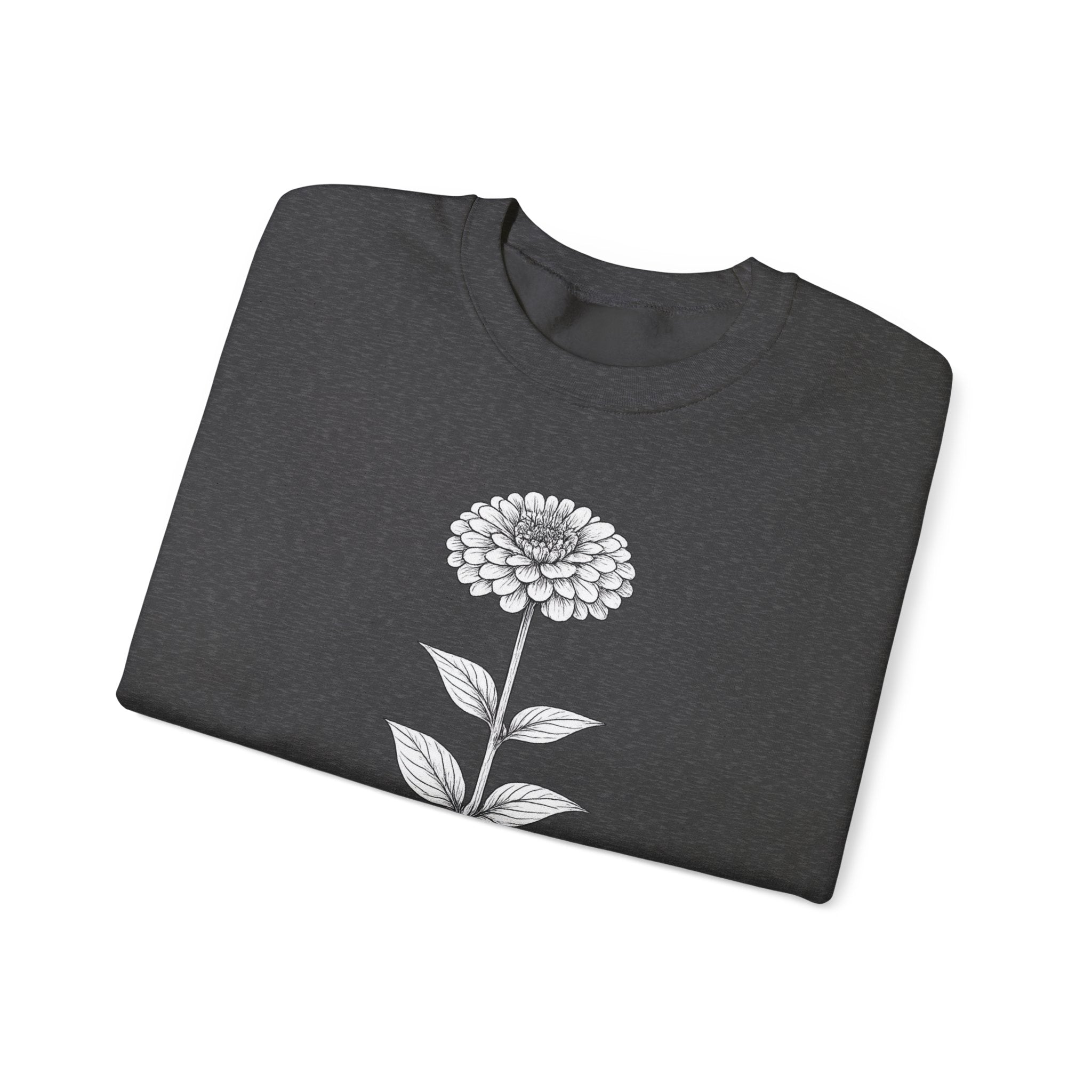 Zinnia Flower Garden Crewneck Sweatshirt