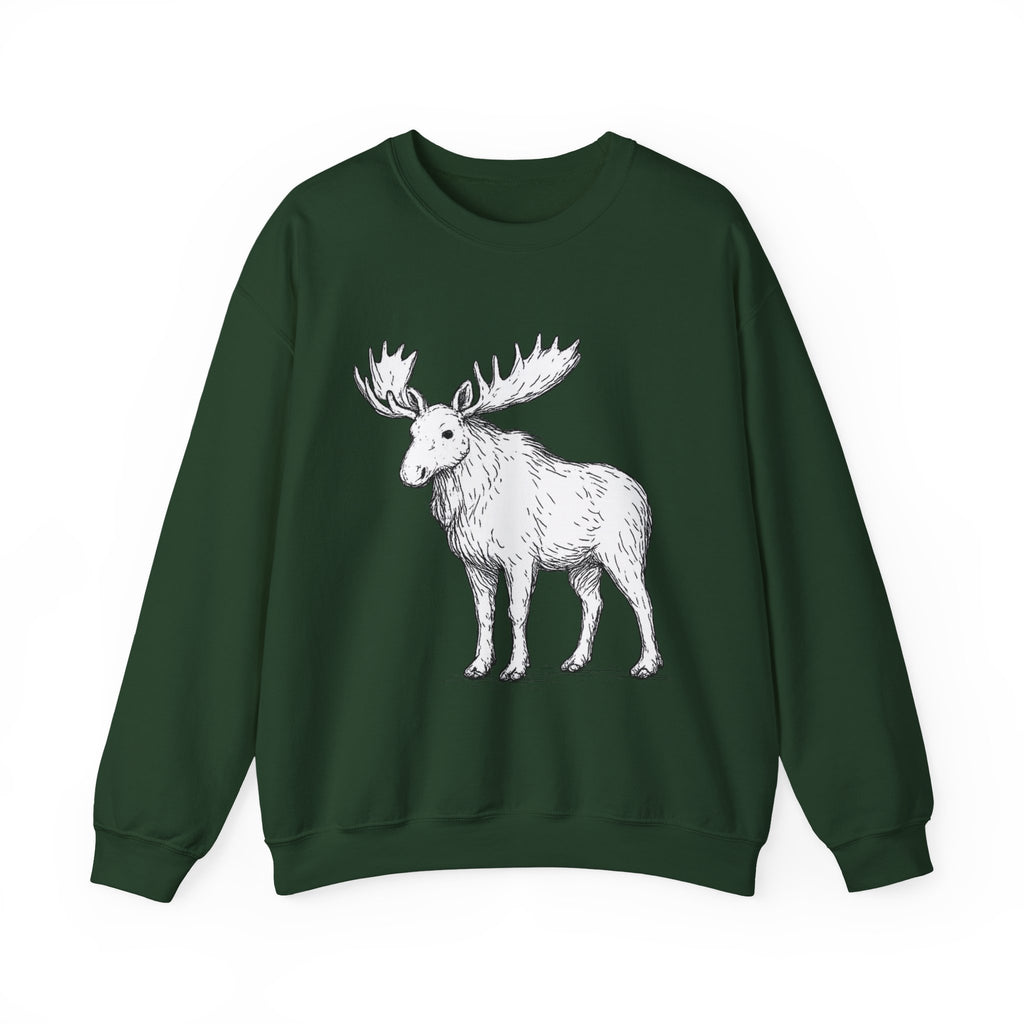 Moose Sweatshirt — Nature Lover Crewneck