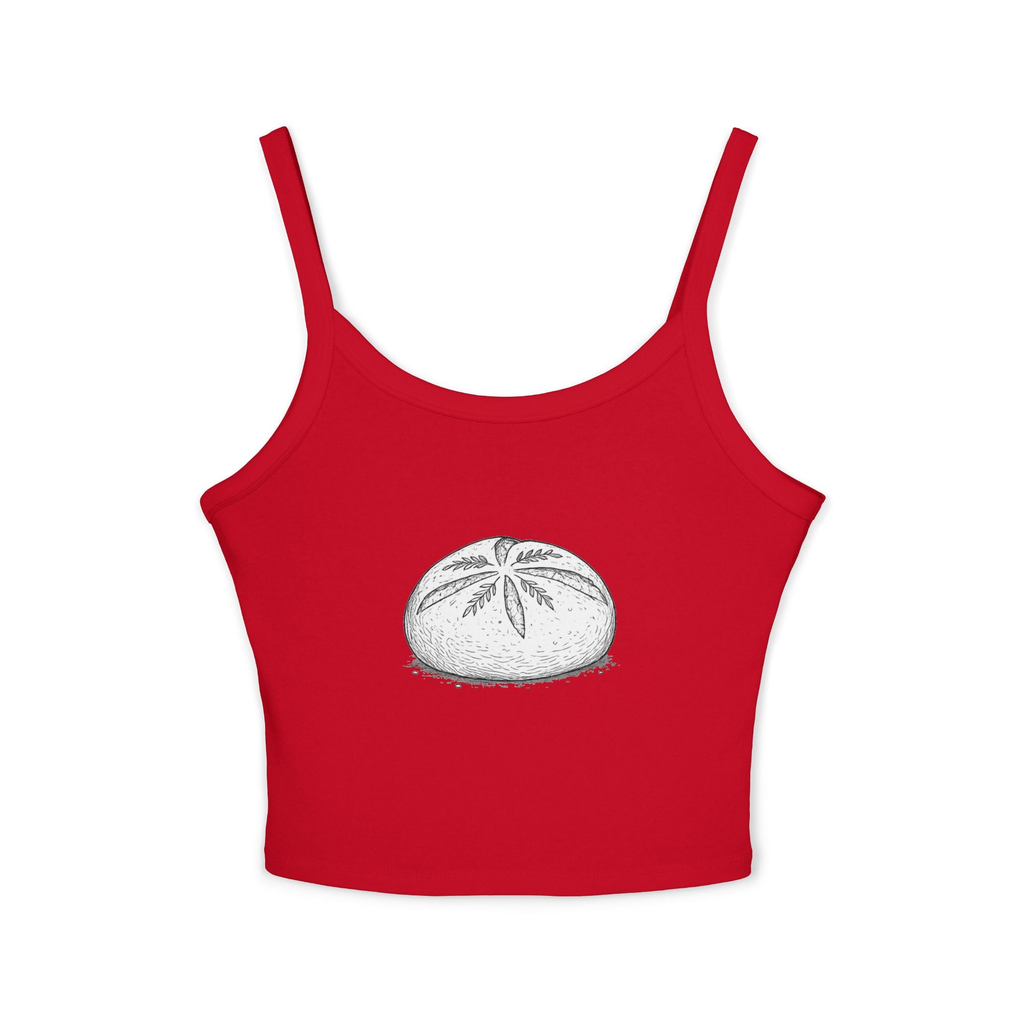 Sourdough Loaf Tank Top — Women's Spaghetti Strap Baking Shirt