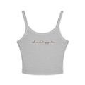 ask me about my garden (Dark Brown) Tank Top