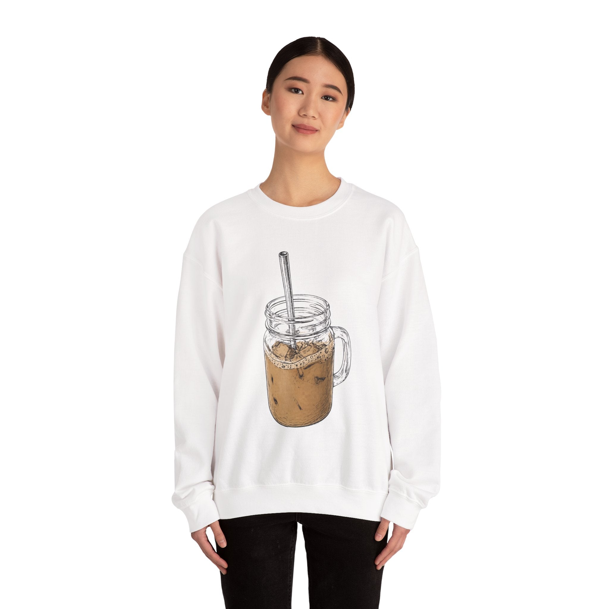 Triple shot with oat milk Crewneck Sweatshirt