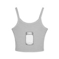 Mason Jar Graphic Tank Top — Women's Spaghetti Strap Summer Tee