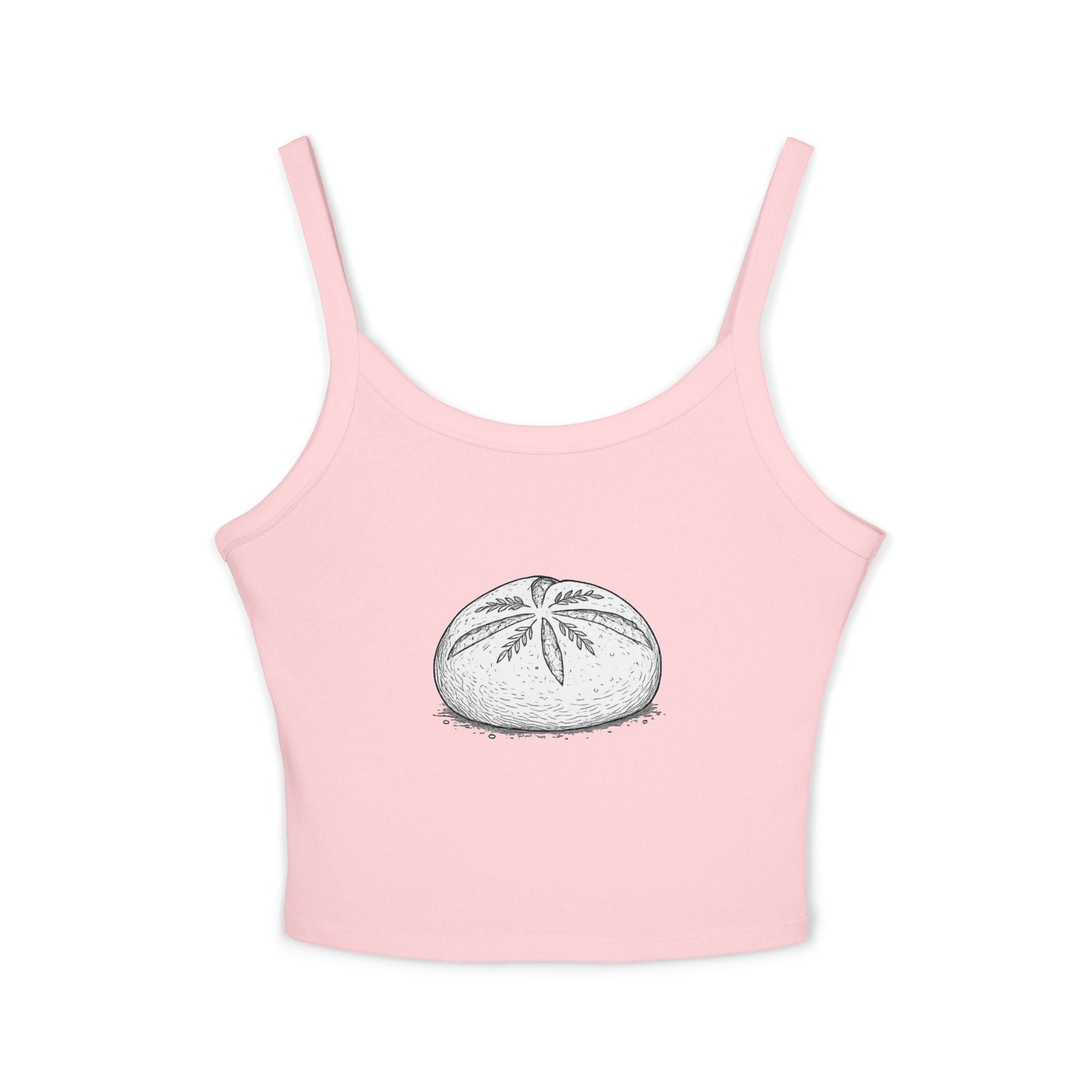 Sourdough Loaf Tank Top — Women's Spaghetti Strap Baking Shirt