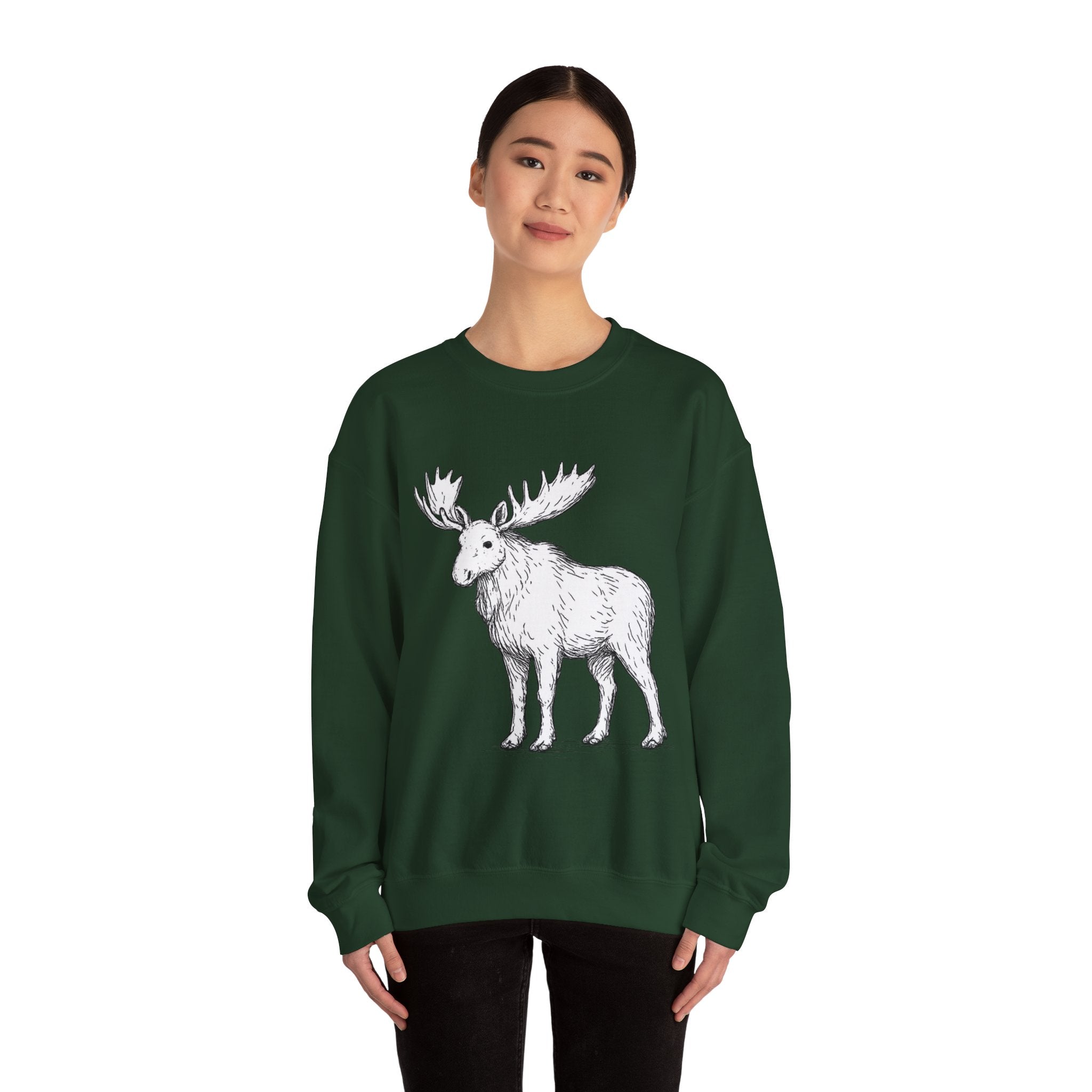 Moose Sweatshirt — Nature Lover Crewneck