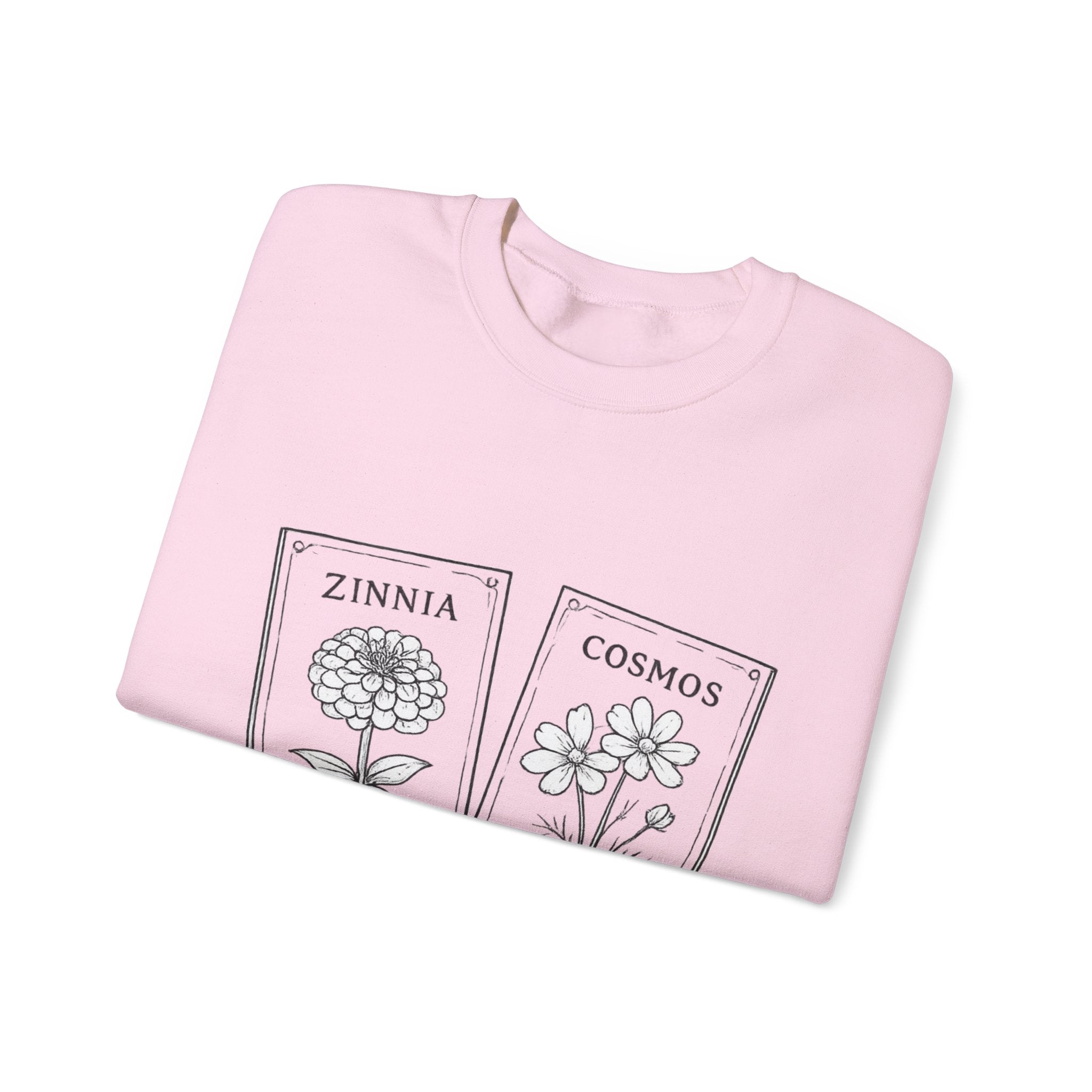 Zinnia & Cosmo seed packet Crewneck Sweatshirt