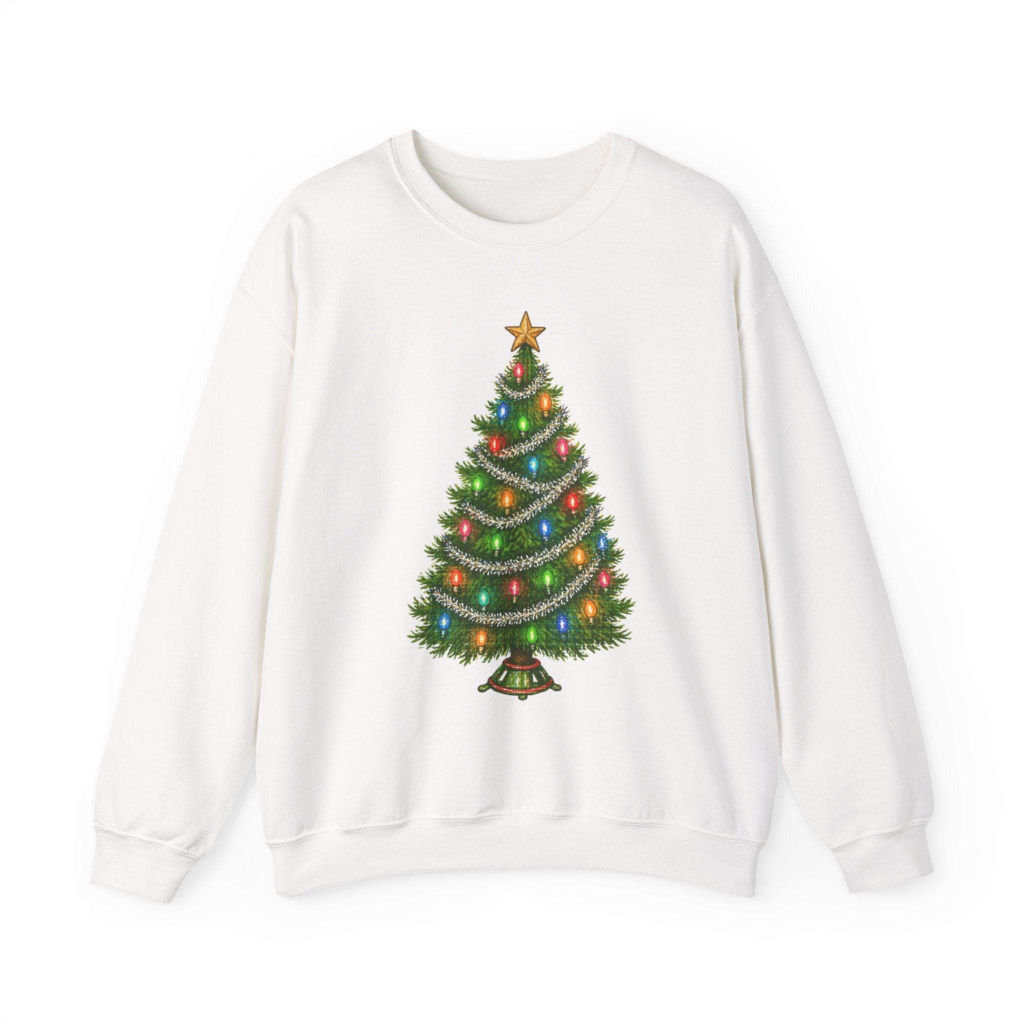 Vintage Christmas tree Crewneck Sweatshirt