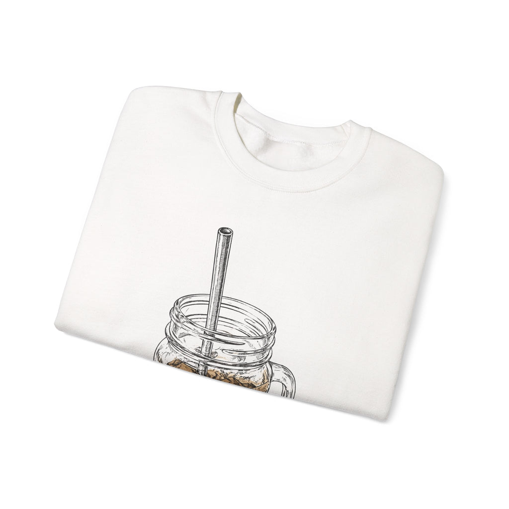 Triple shot with oat milk Crewneck Sweatshirt