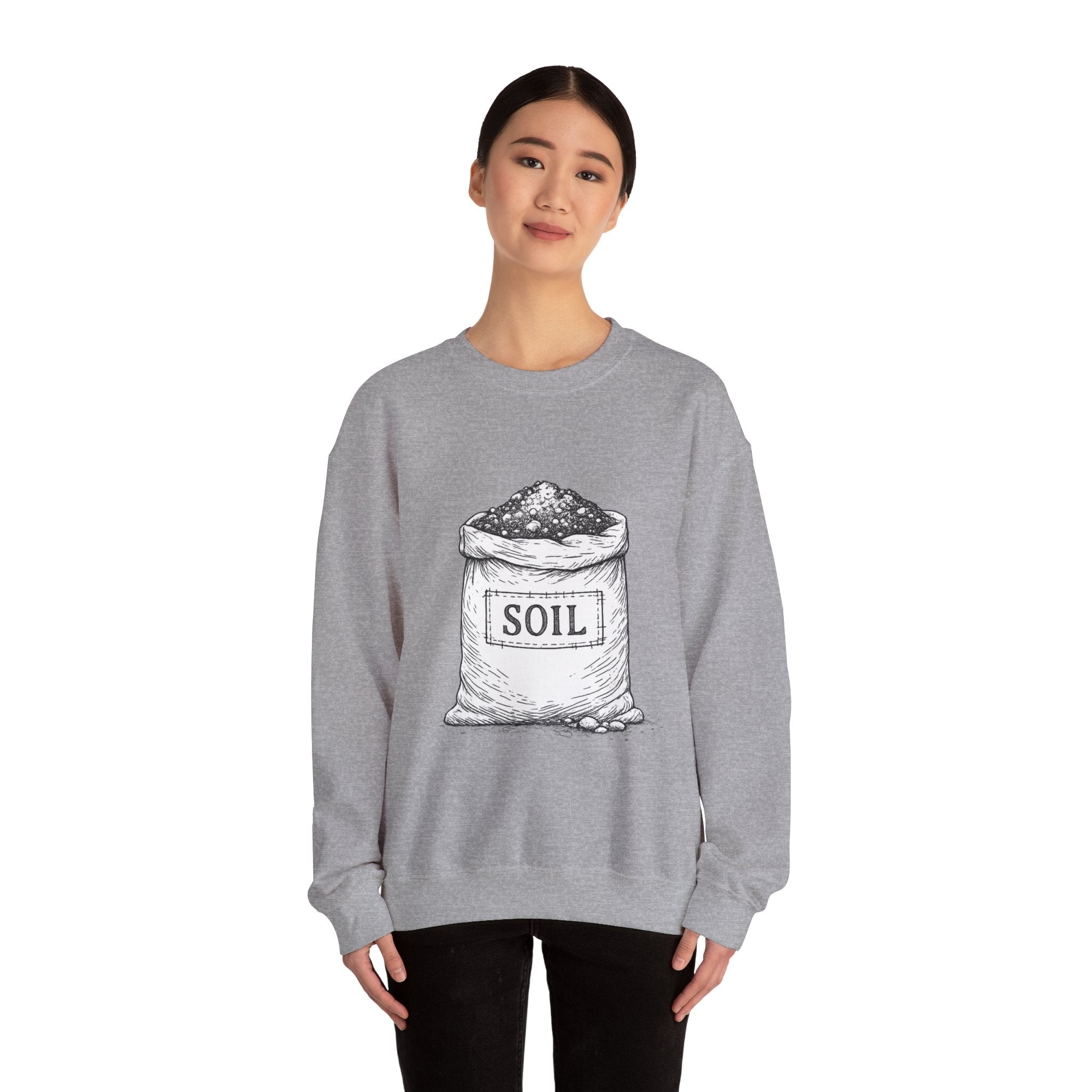 Garden Soil Bag Crewneck Sweatshirt — Gardener Gift