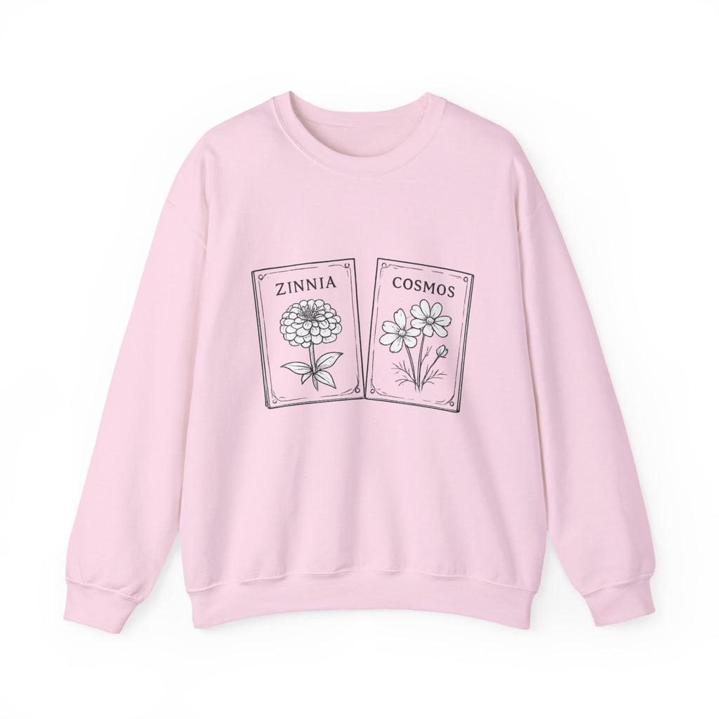 Zinnia & Cosmo seed packet Crewneck Sweatshirt