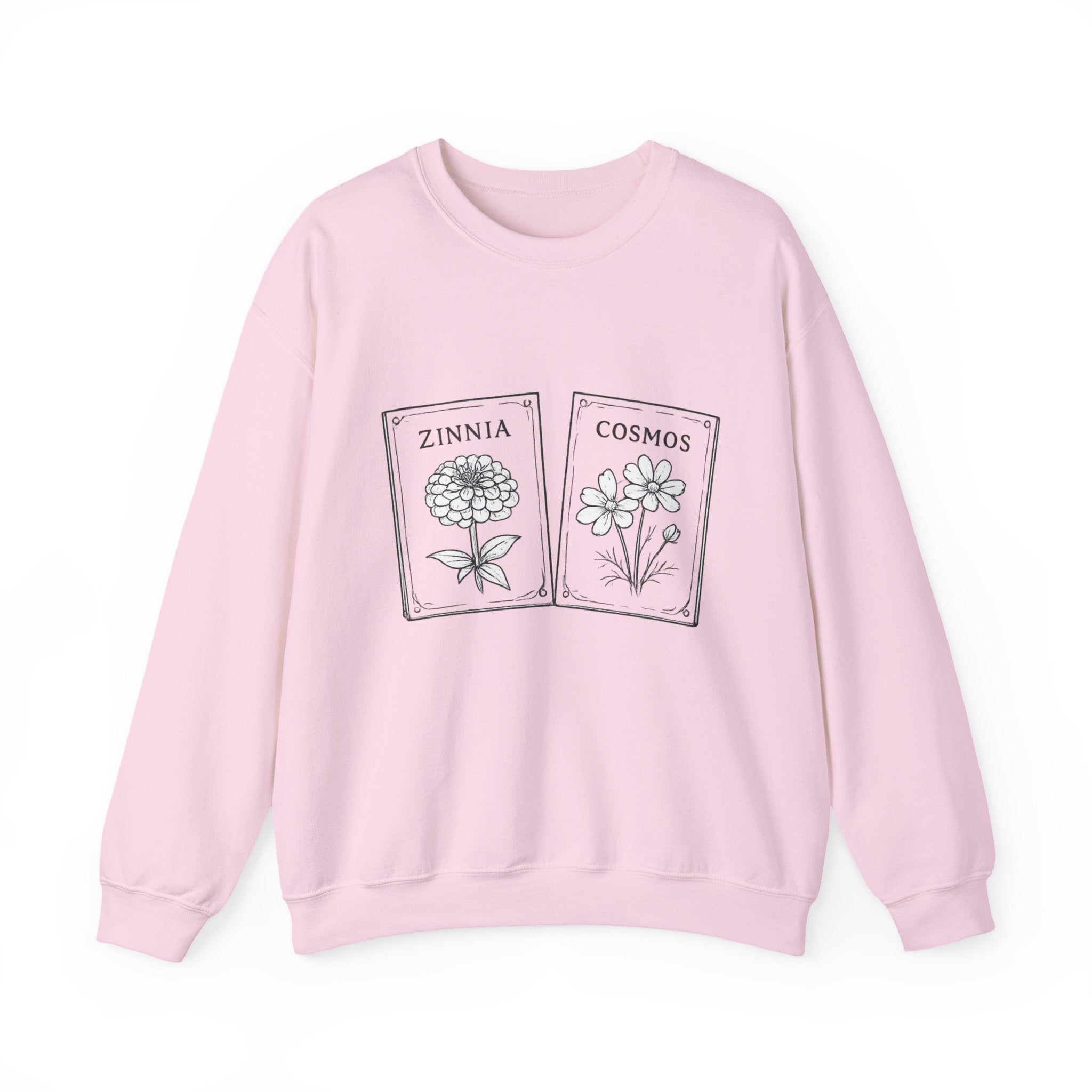 Zinnia & Cosmo seed packet Crewneck Sweatshirt