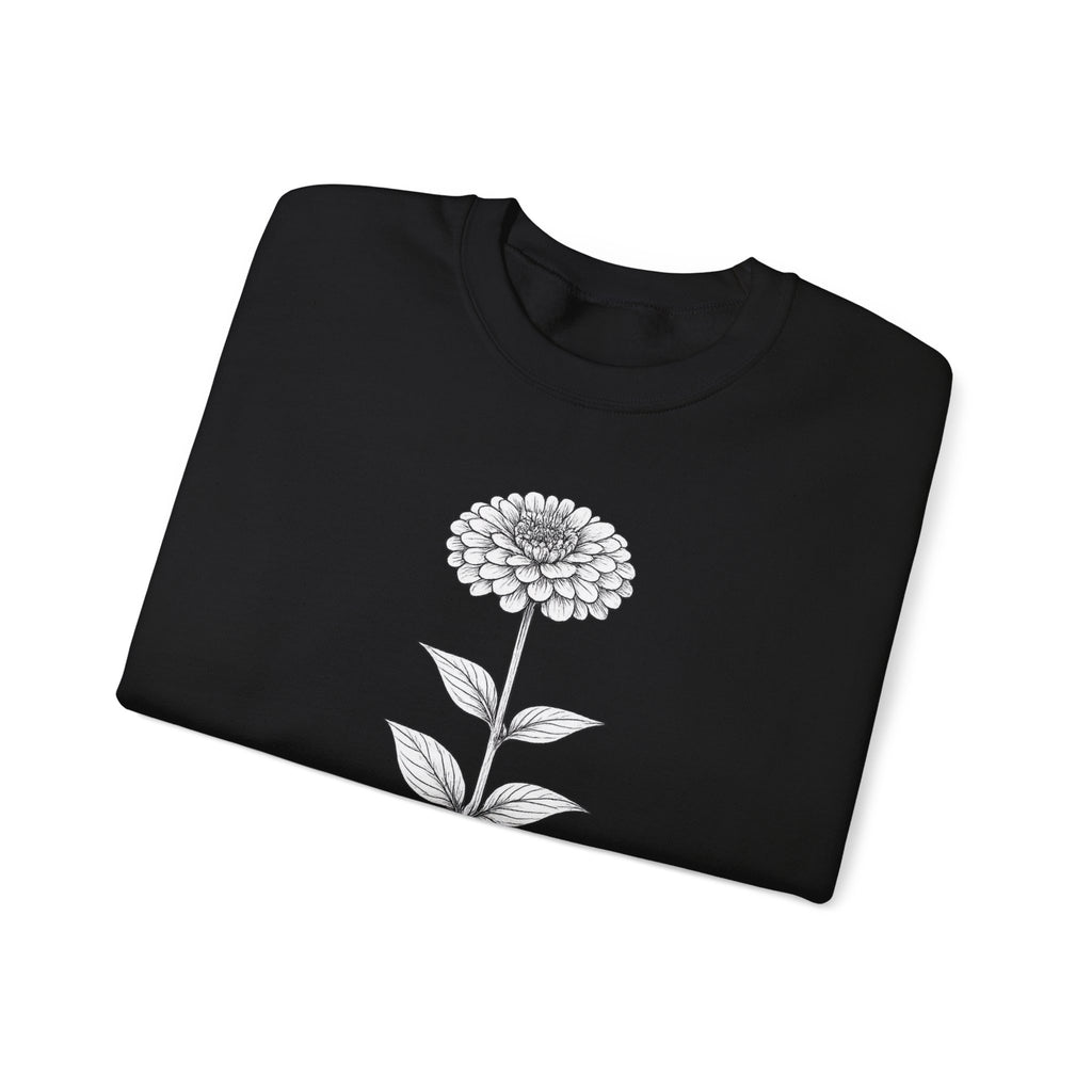 Zinnia Flower Garden Crewneck Sweatshirt