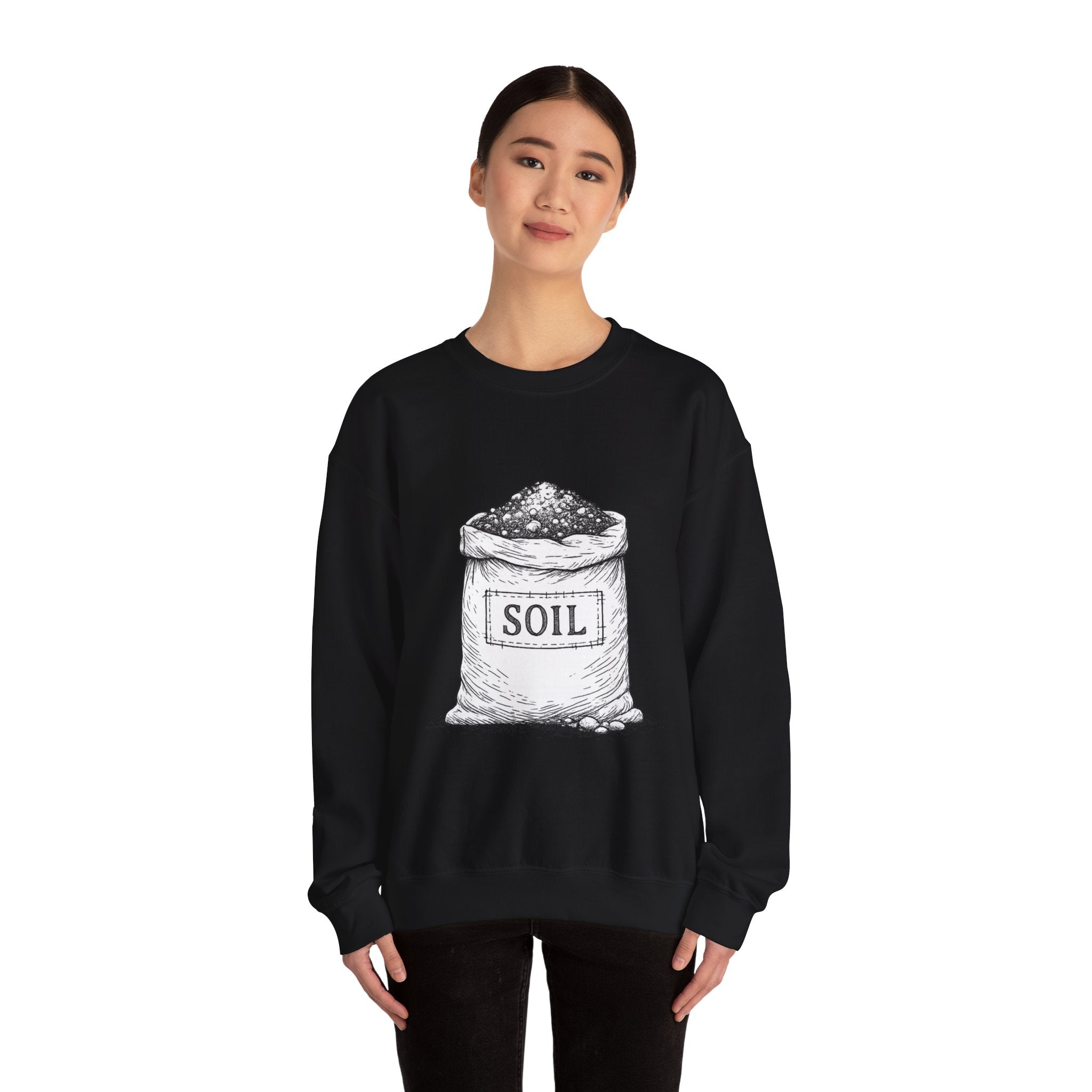 Garden Soil Bag Crewneck Sweatshirt — Gardener Gift