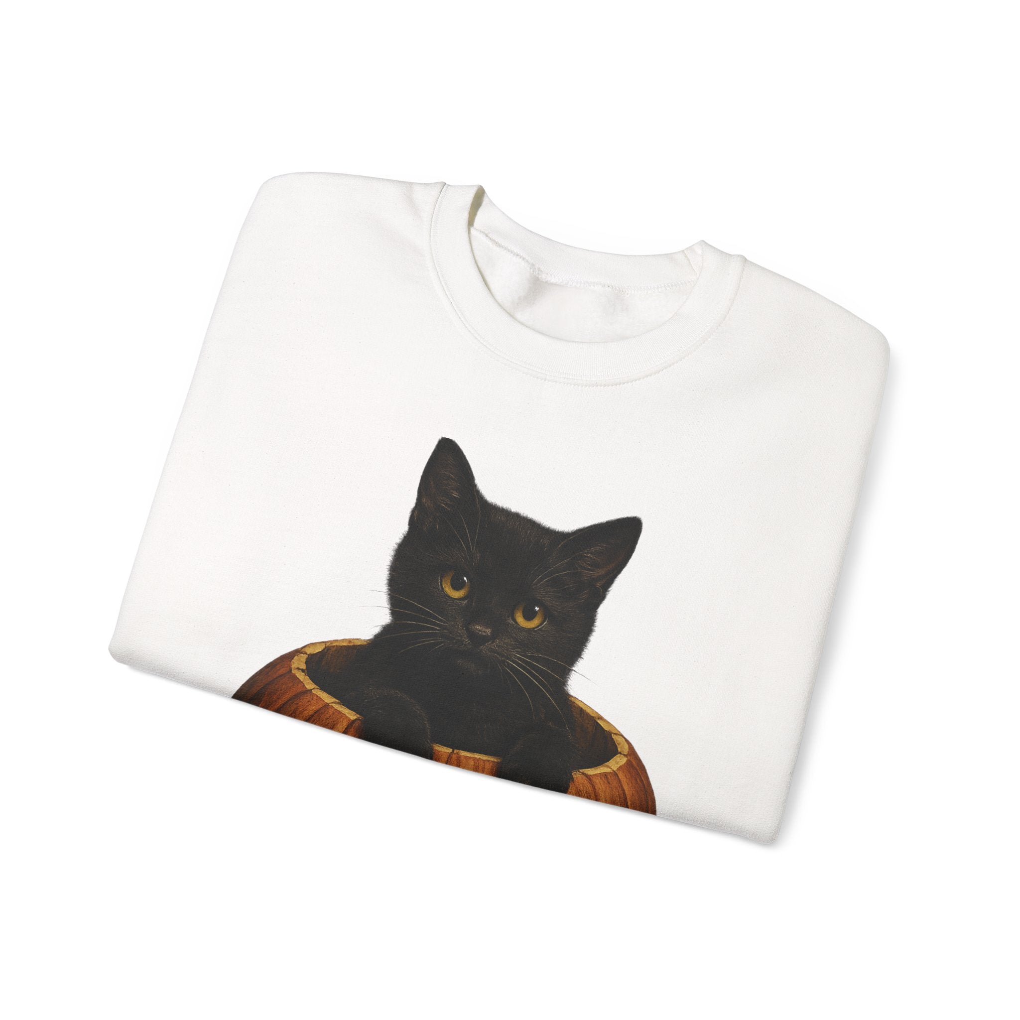 Cat in pumpkin Crewneck Sweatshirt