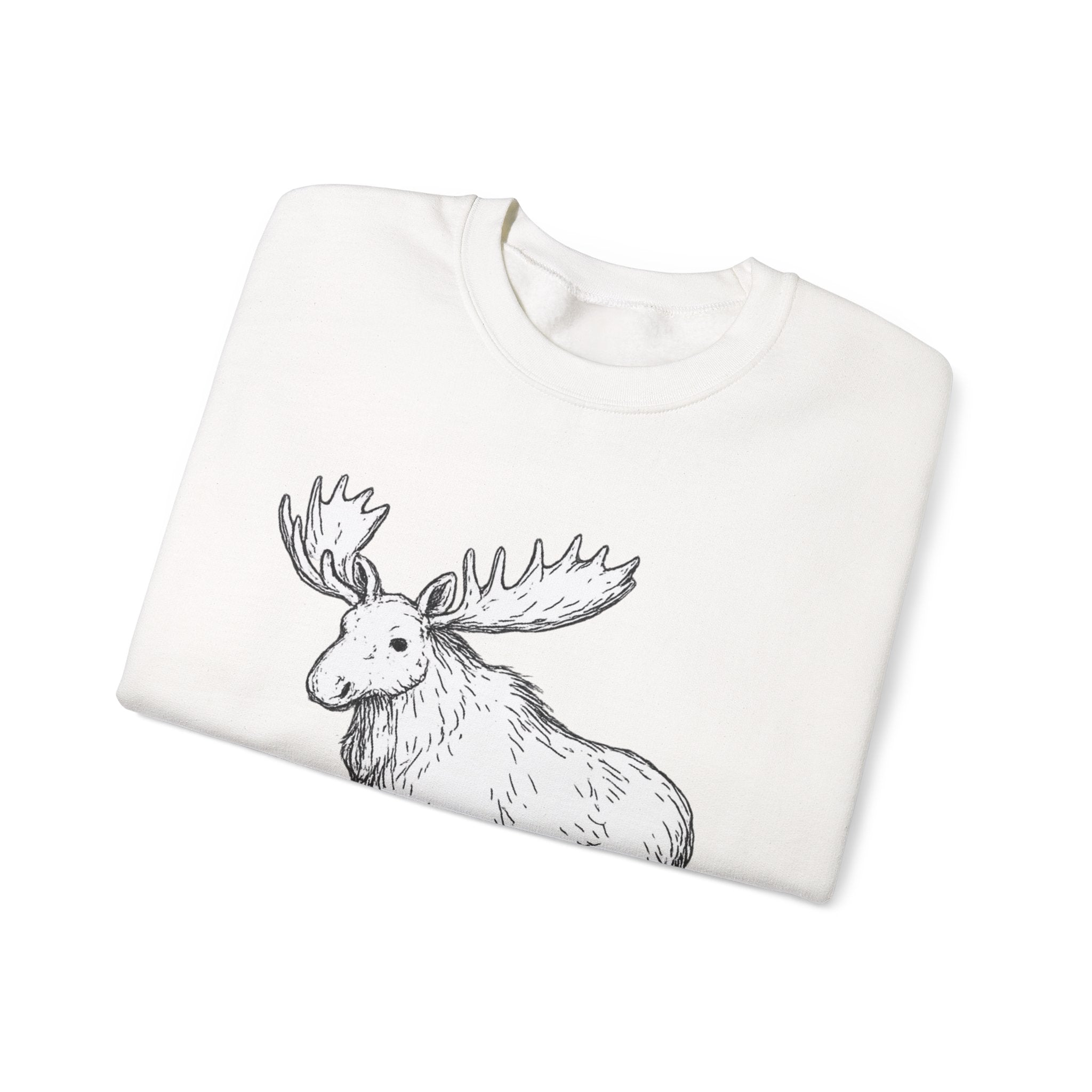 Moose Sweatshirt — Nature Lover Crewneck