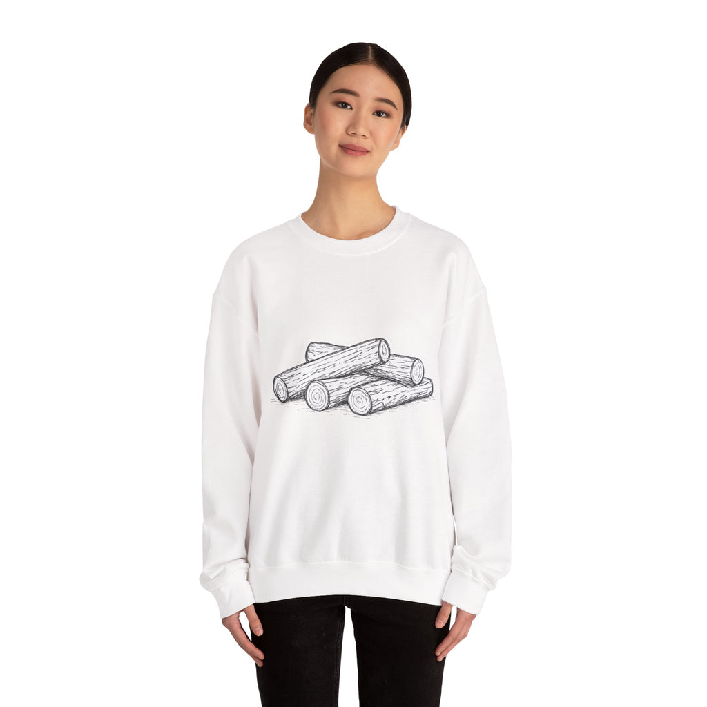 Wood pile Crewneck Sweatshirt