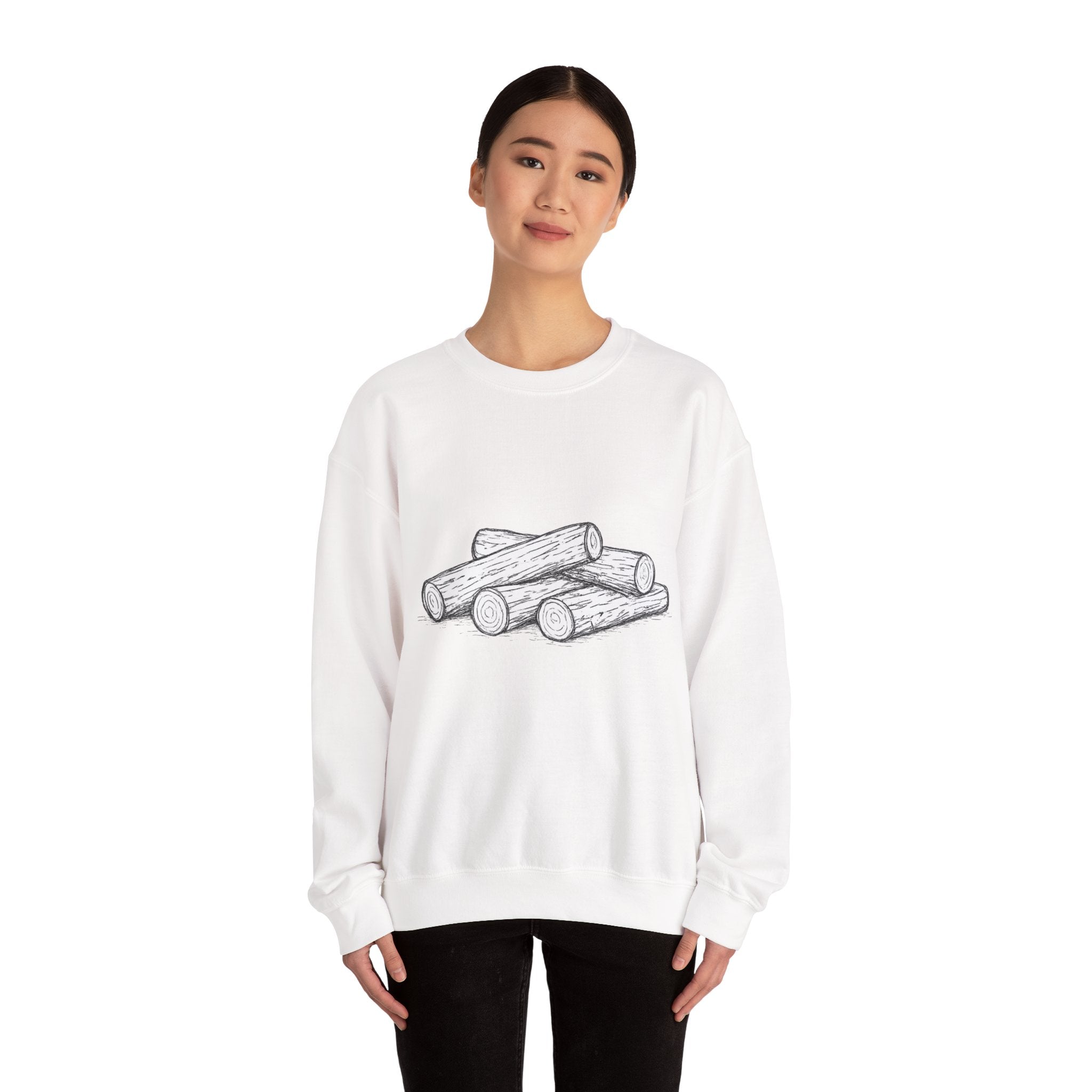 Wood pile Crewneck Sweatshirt