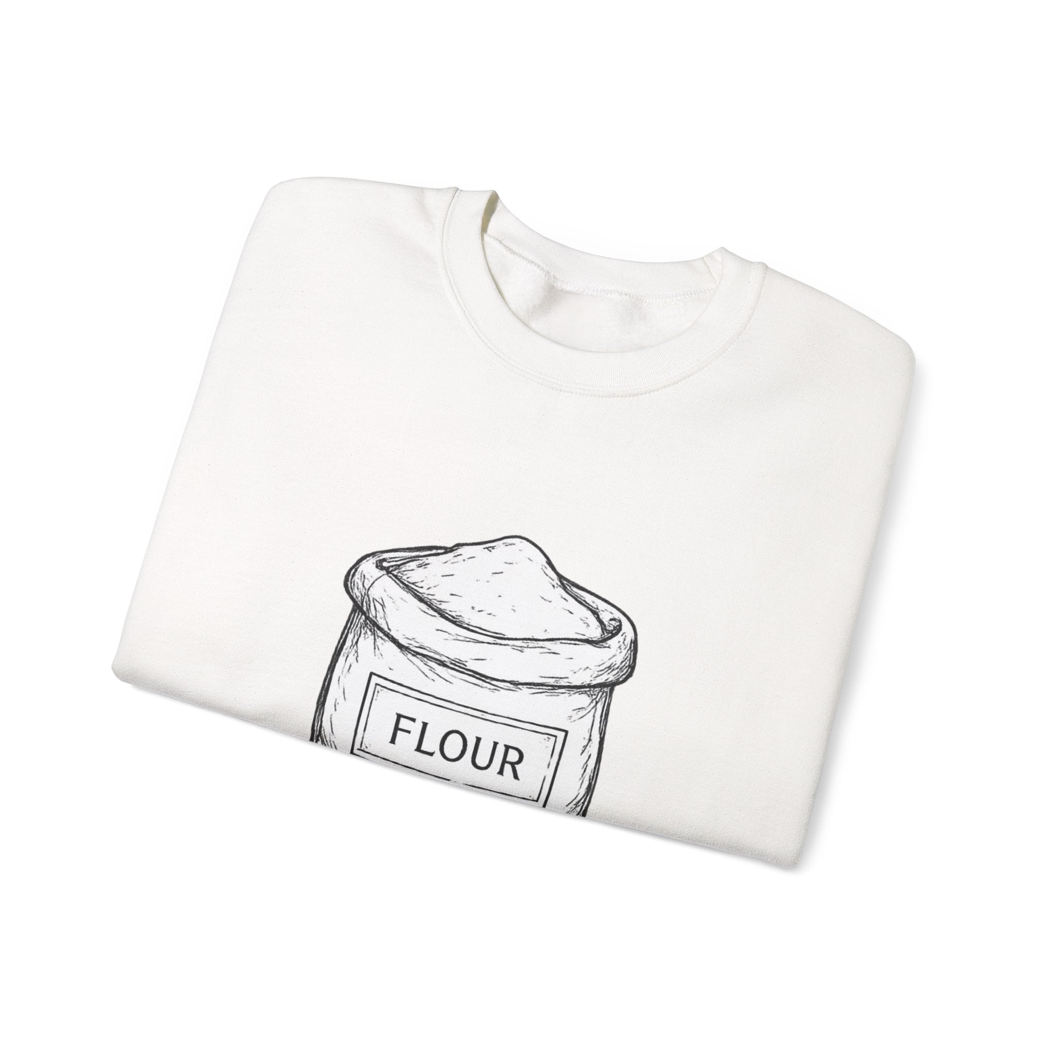 Bag of Flour Sweatshirt — Cozy Rustic Kitchen-Inspired Crewneck