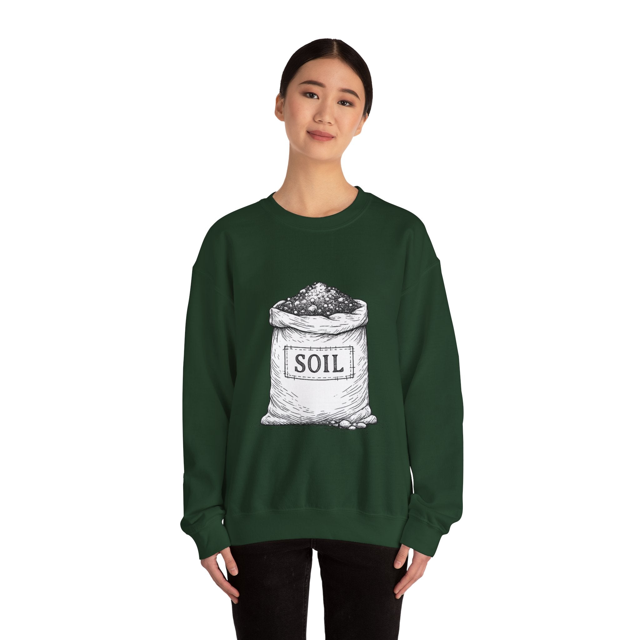 Garden Soil Bag Crewneck Sweatshirt — Gardener Gift