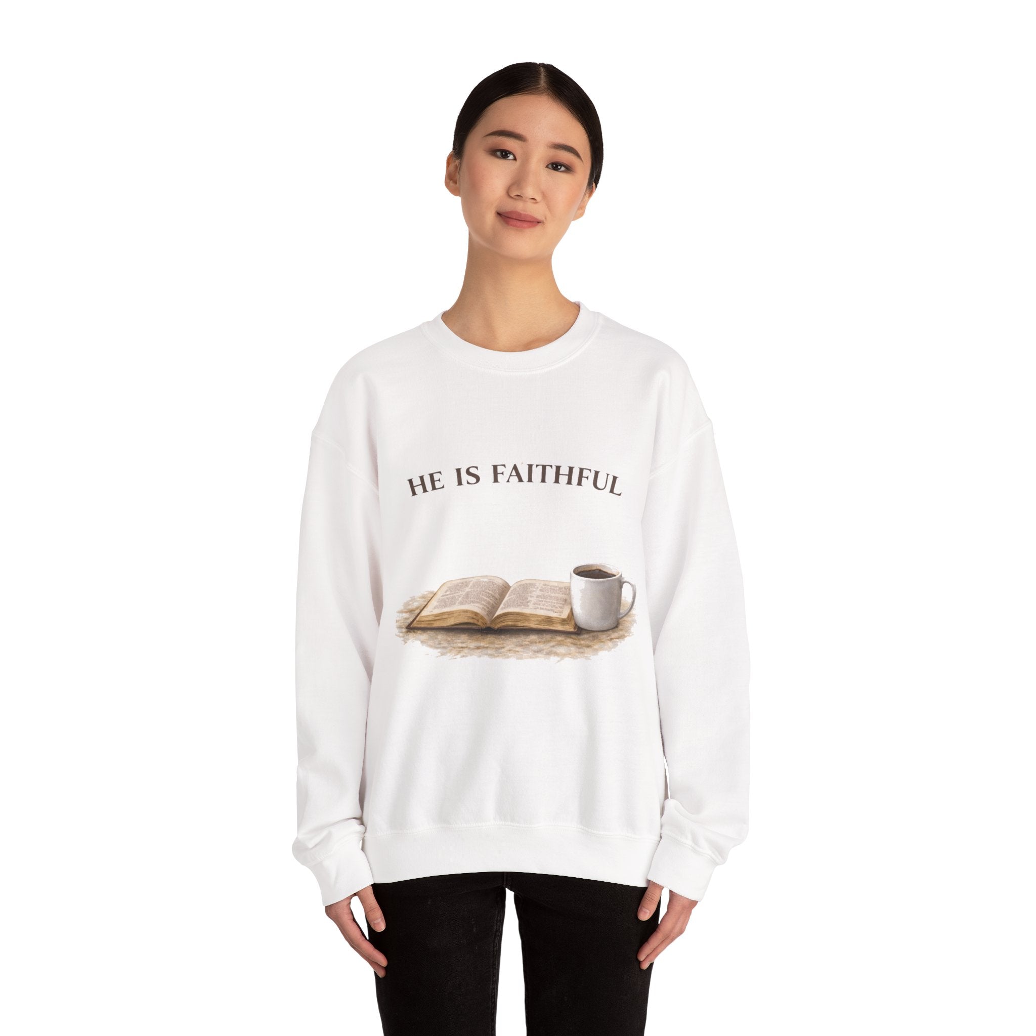 He is Faithful Crewneck Sweatshirt