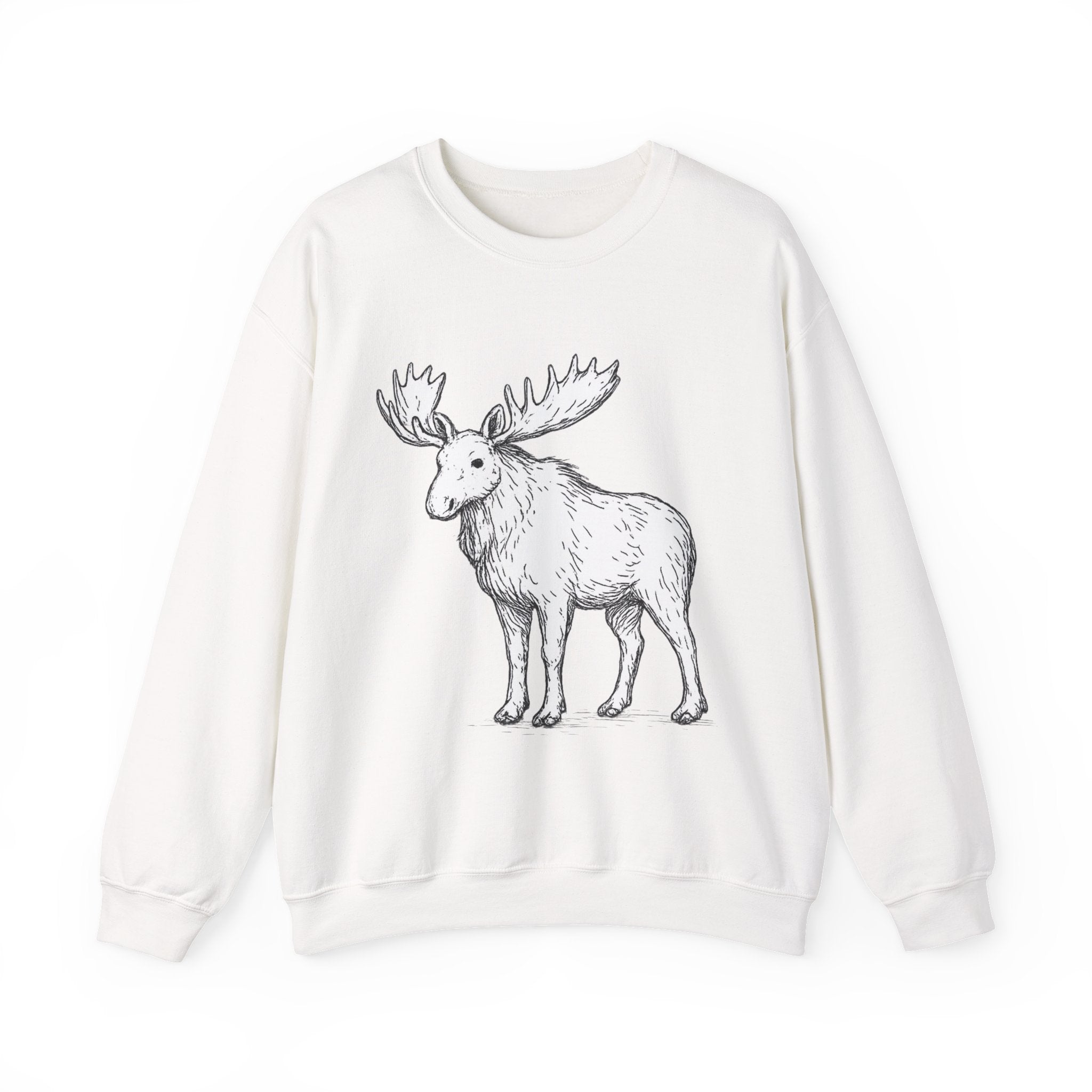 Moose Sweatshirt — Nature Lover Crewneck