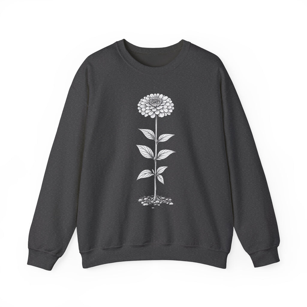 Zinnia Flower Garden Crewneck Sweatshirt