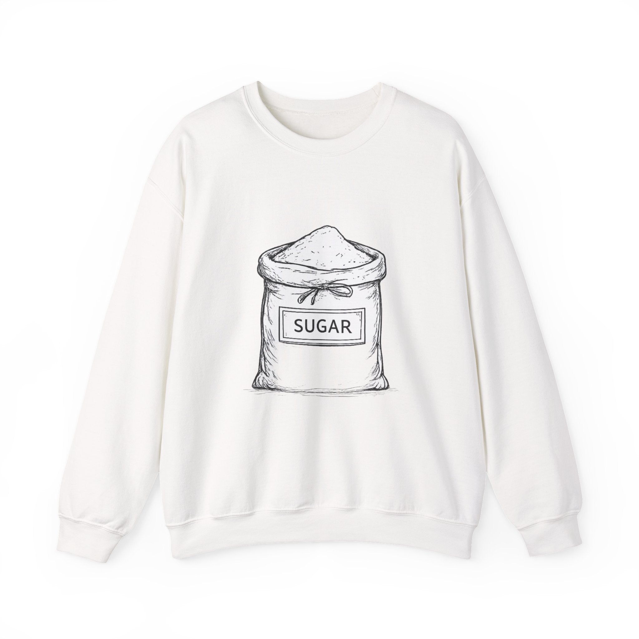 Bag of Sugar Crewneck Sweatshirt — Cozy Vintage Dessert Graphic