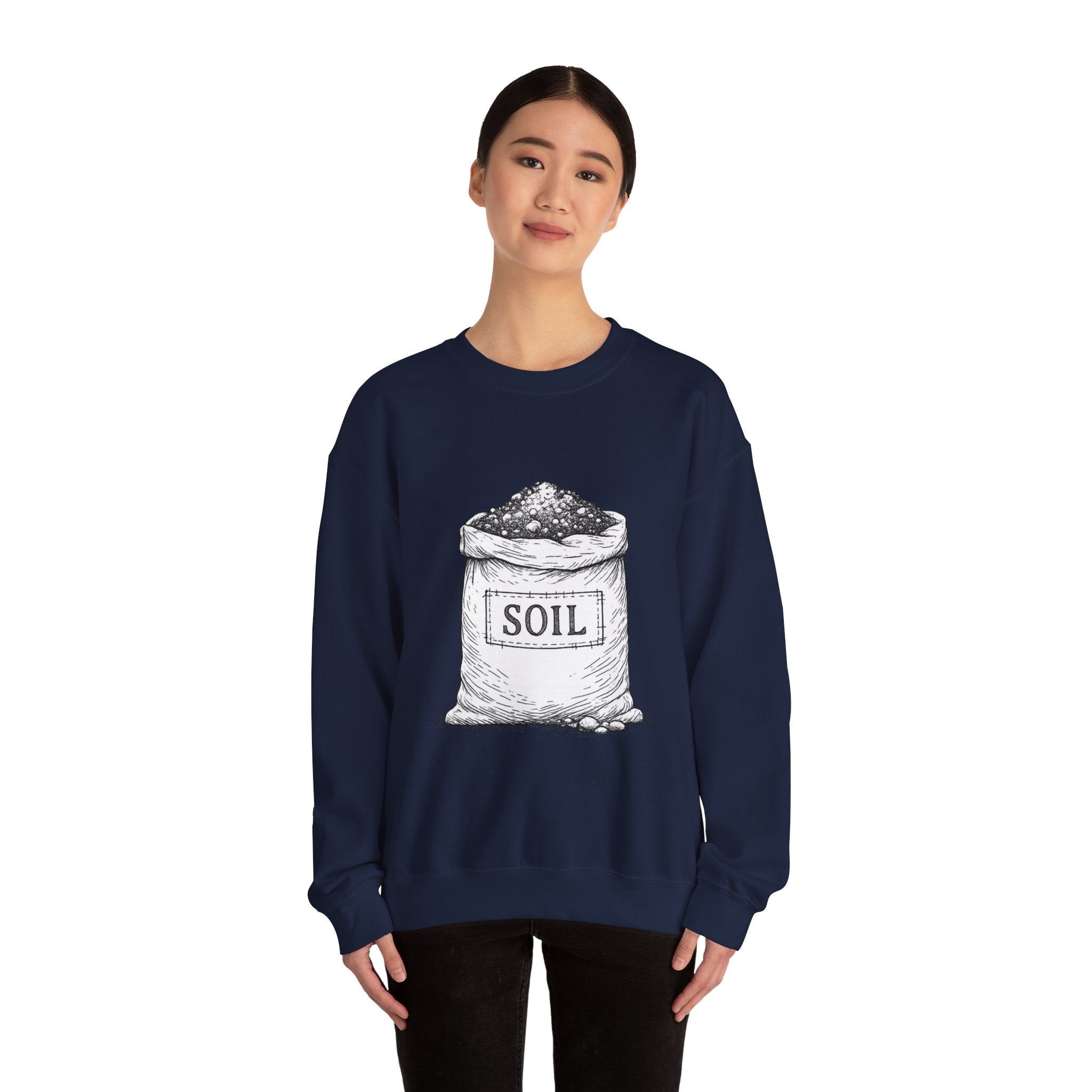 Garden Soil Bag Crewneck Sweatshirt — Gardener Gift