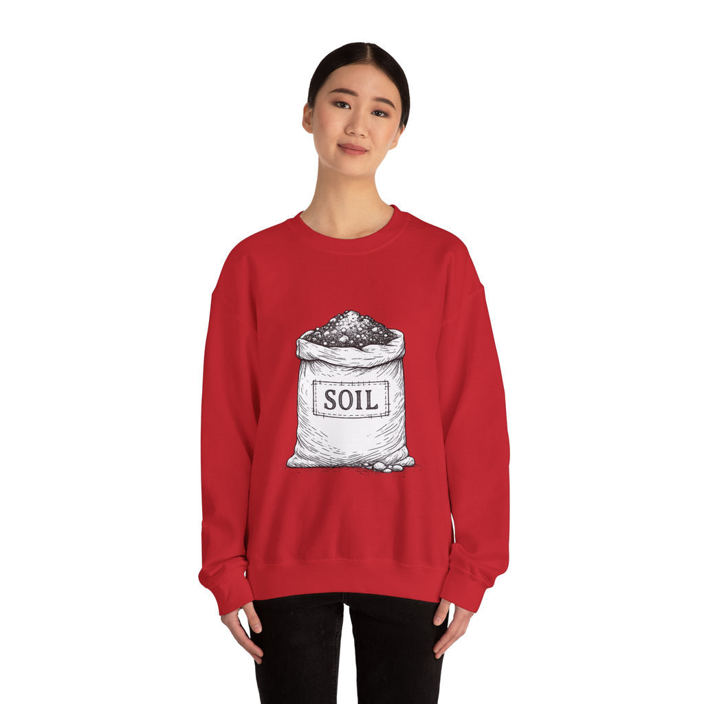 Garden Soil Bag Crewneck Sweatshirt — Gardener Gift