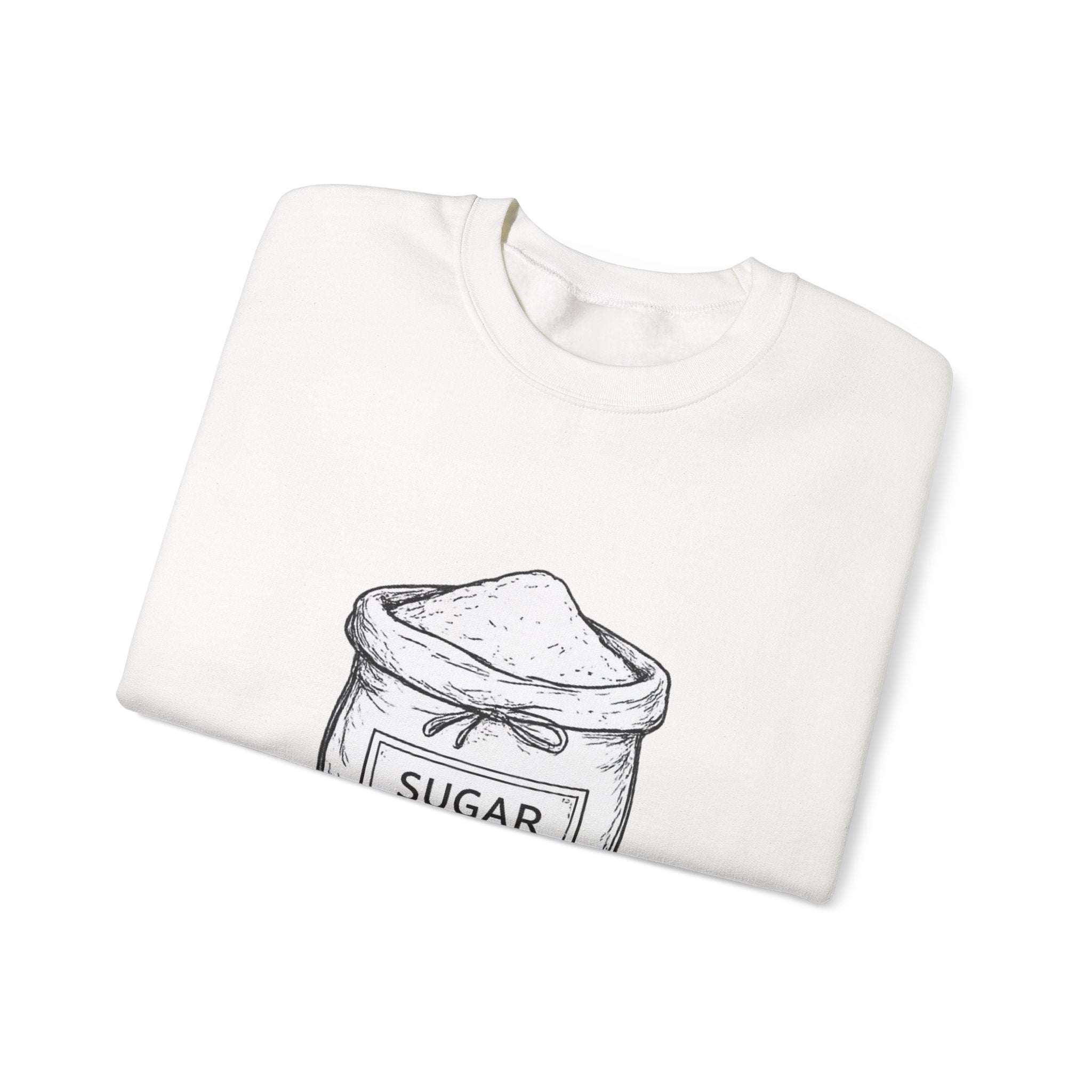 Bag of Sugar Crewneck Sweatshirt — Cozy Vintage Dessert Graphic