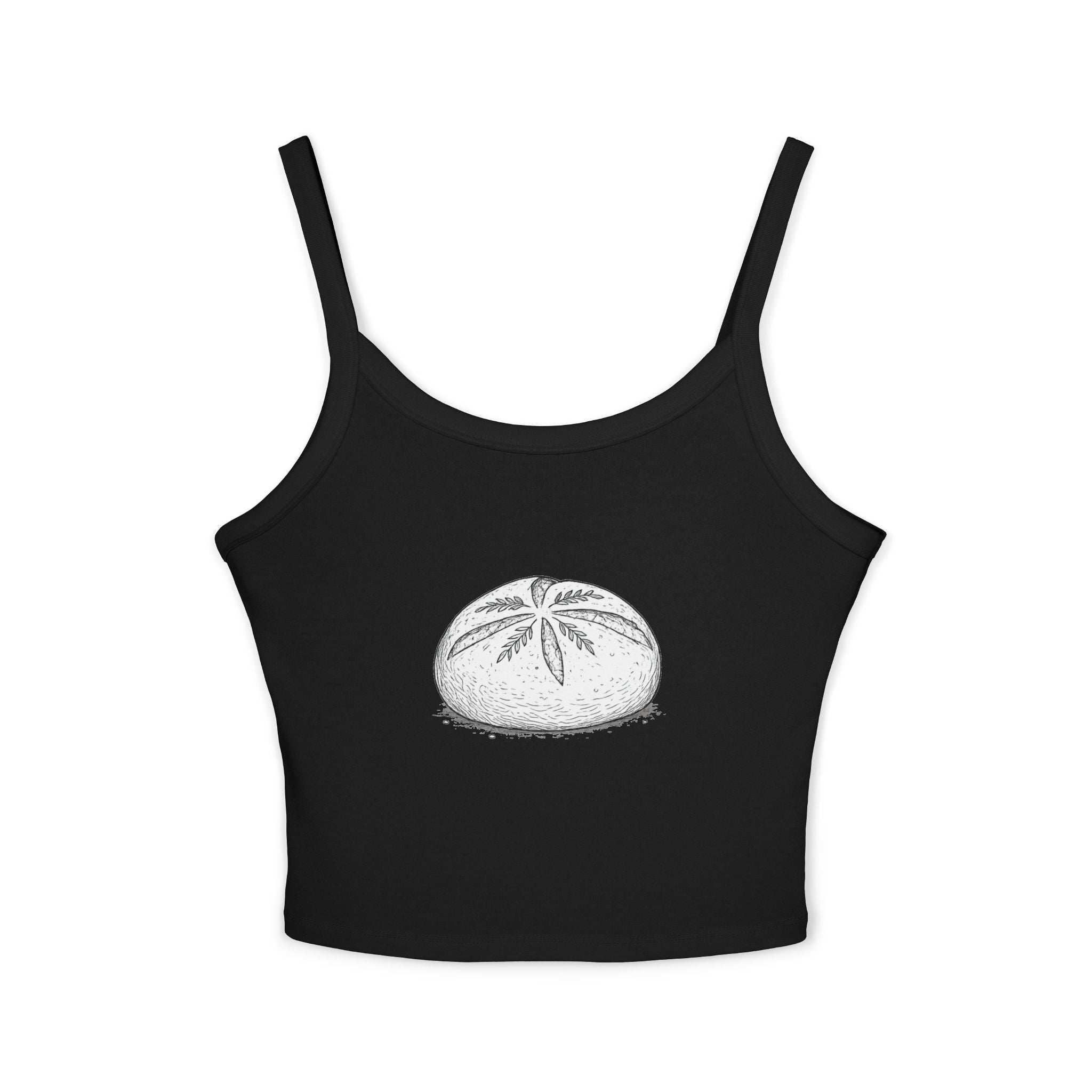 Sourdough Loaf Tank Top — Women's Spaghetti Strap Baking Shirt