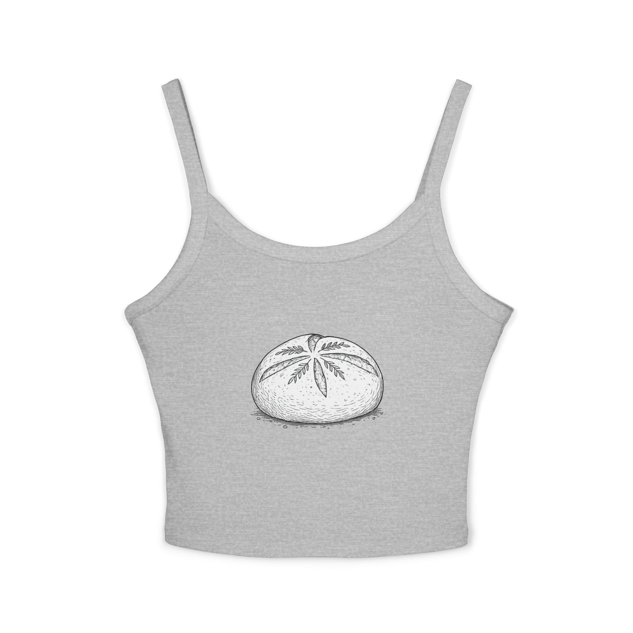 Sourdough Loaf Tank Top — Women's Spaghetti Strap Baking Shirt