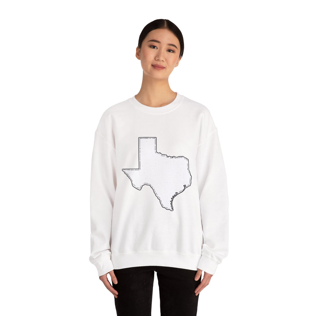 Texas 'TX' Crewneck Sweatshirt — Classic State Pride Pullover