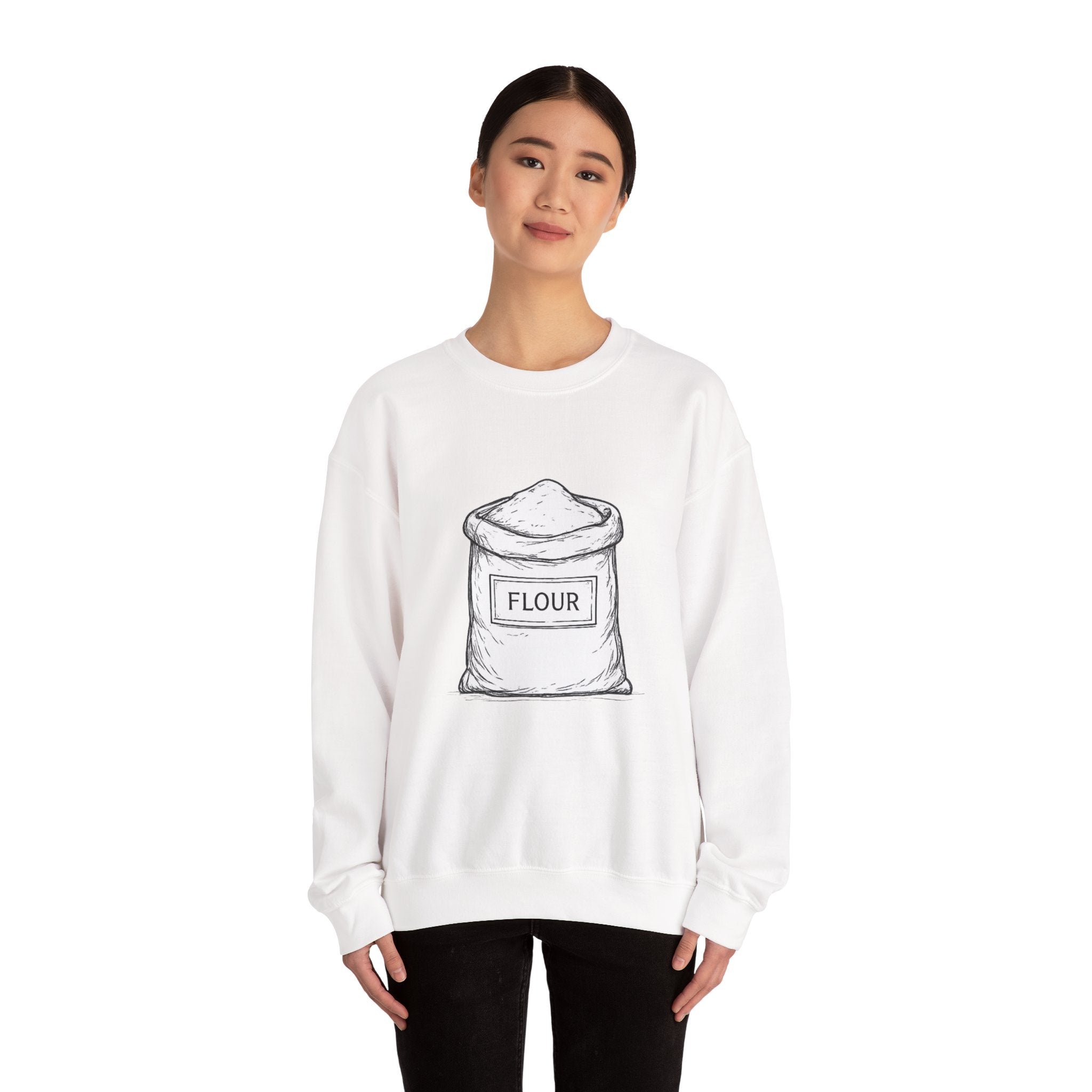 Bag of Flour Sweatshirt — Cozy Rustic Kitchen-Inspired Crewneck