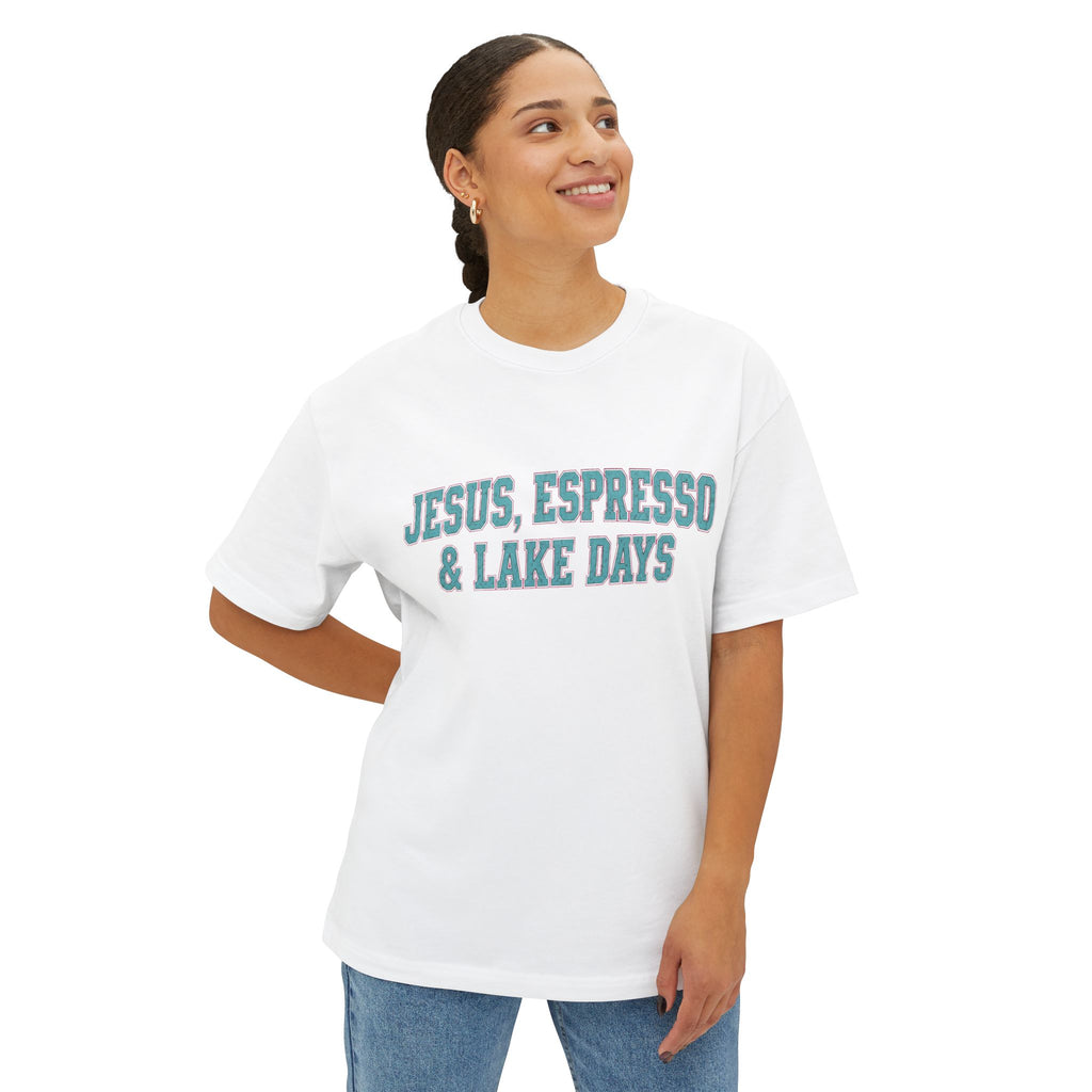 Jesus, Espresso and Lake Days Tee