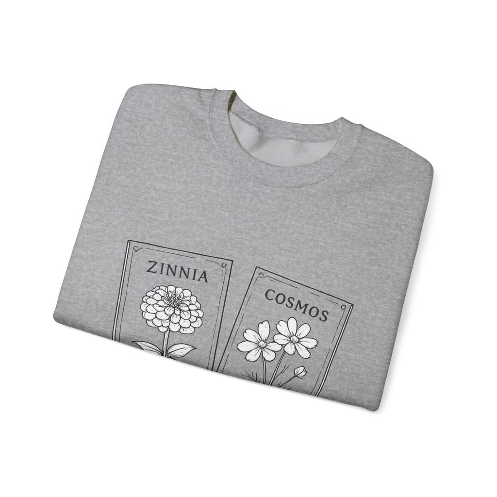 Zinnia & Cosmo seed packet Crewneck Sweatshirt