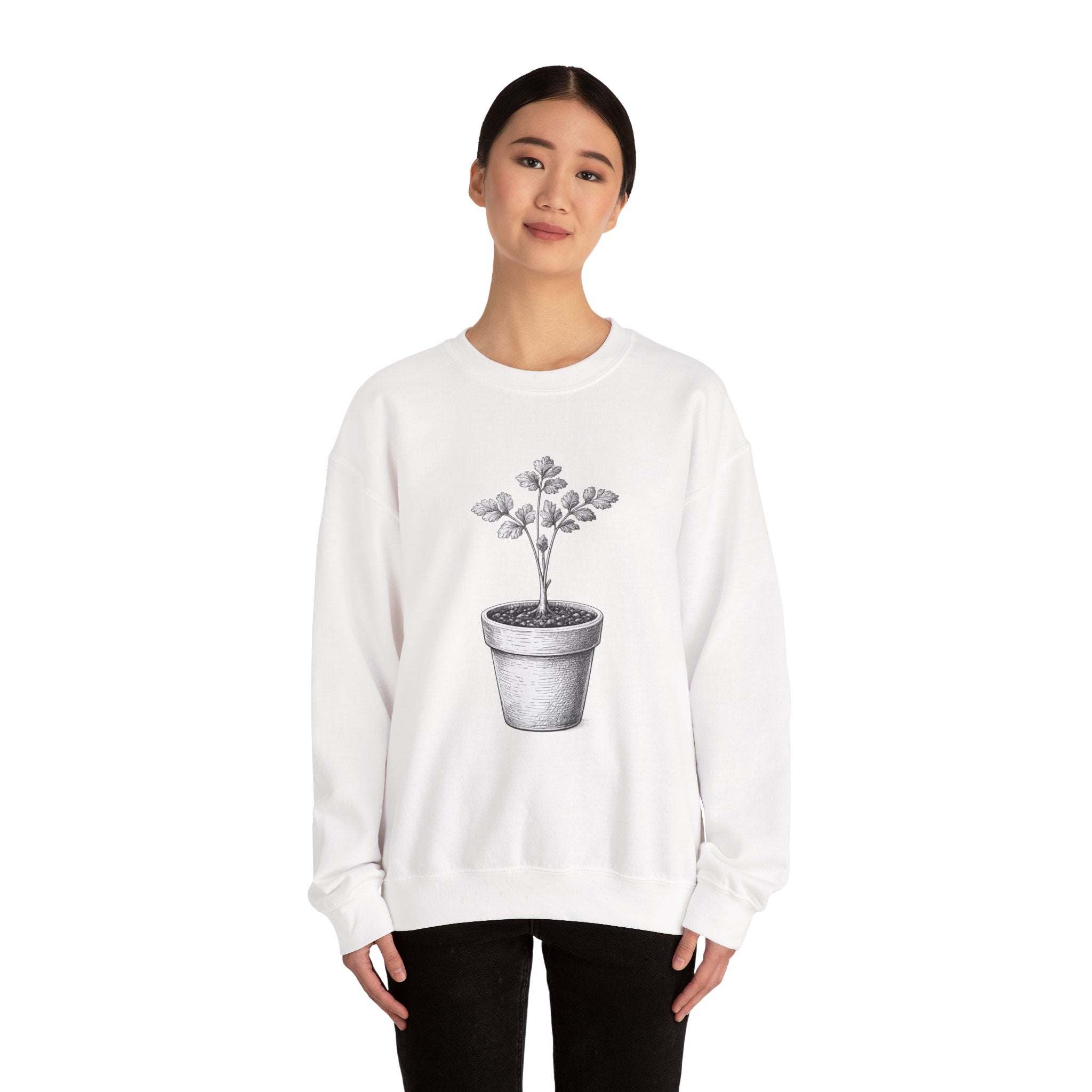 Cilantro Seedling Crewneck Sweatshirt