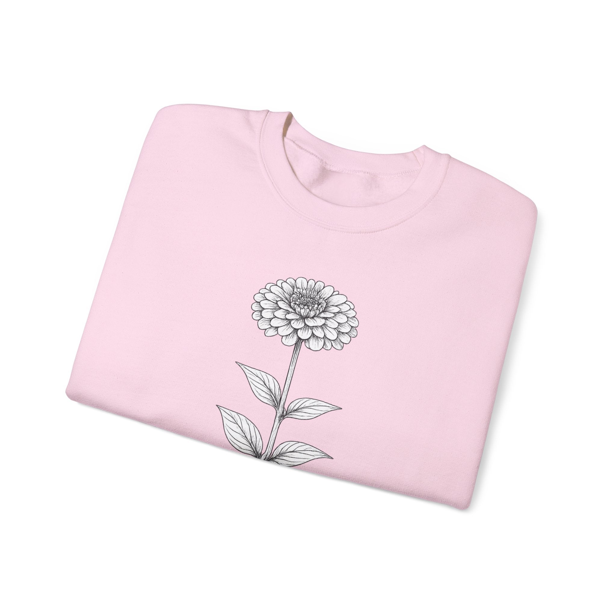 Zinnia Flower Garden Crewneck Sweatshirt