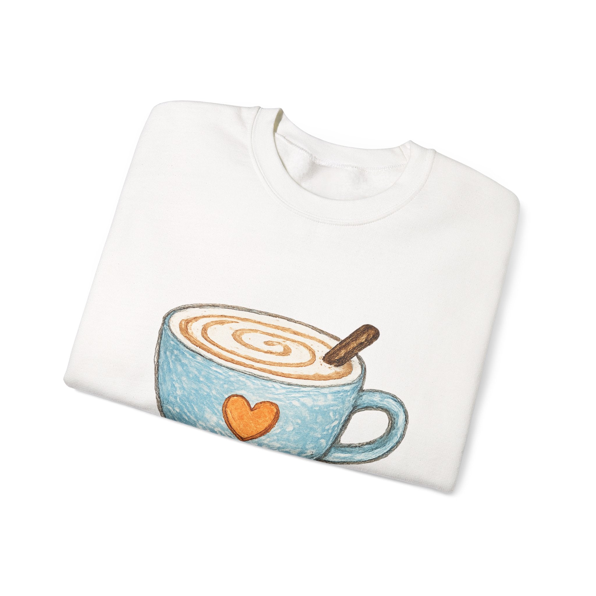 Cappuccino with cinnamon stick Crewneck Sweatshirt